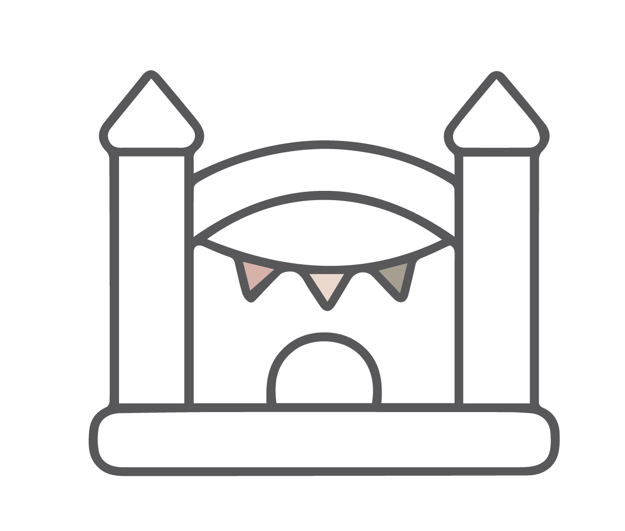 Petite Play Co. bounce house logo